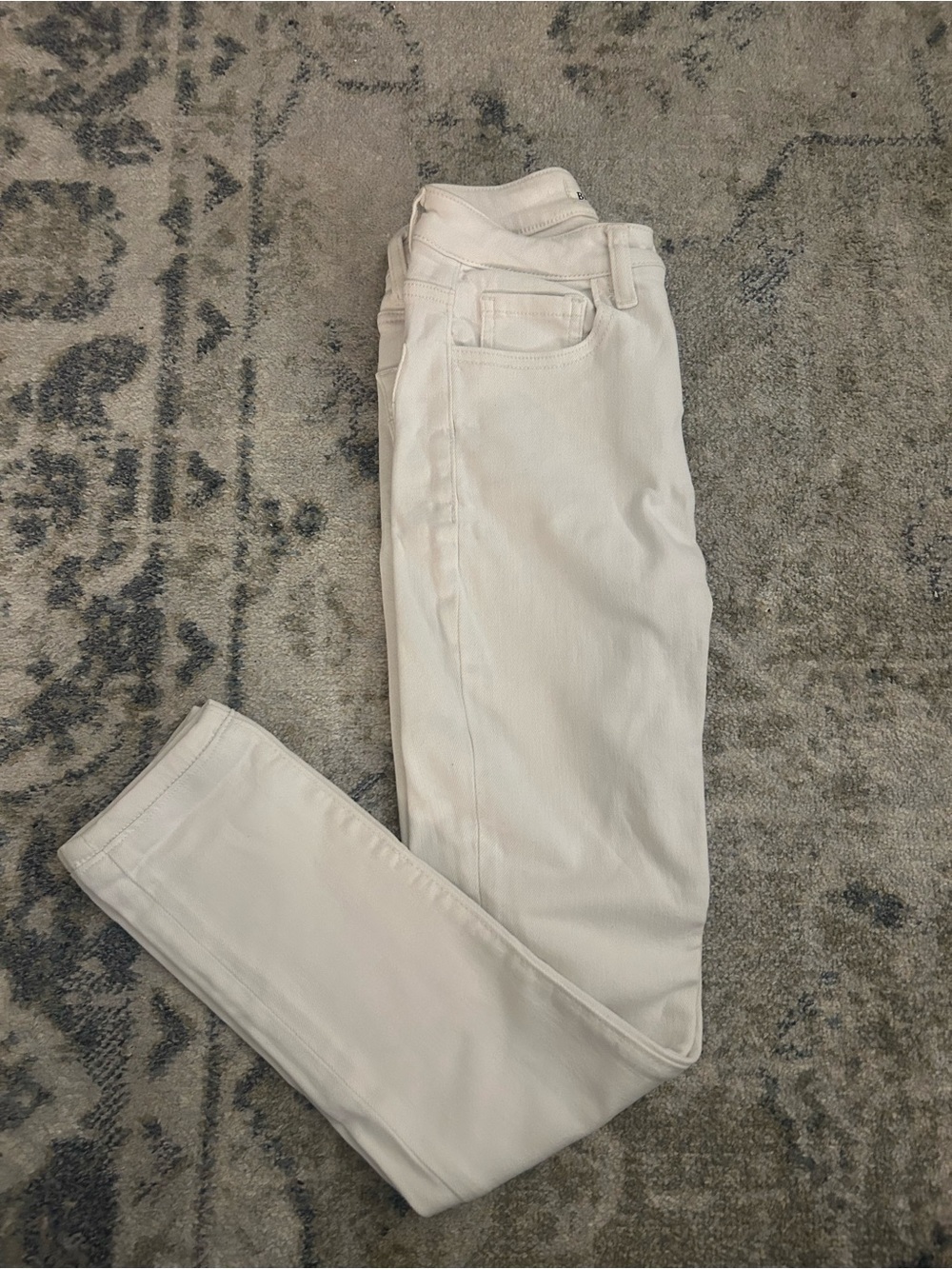 BKE Women's Skinny White Jeans